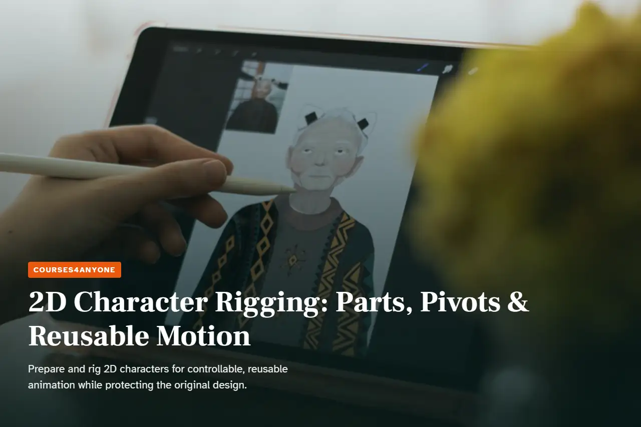 2D Character Rigging: Parts, Pivots & Reusable Motion