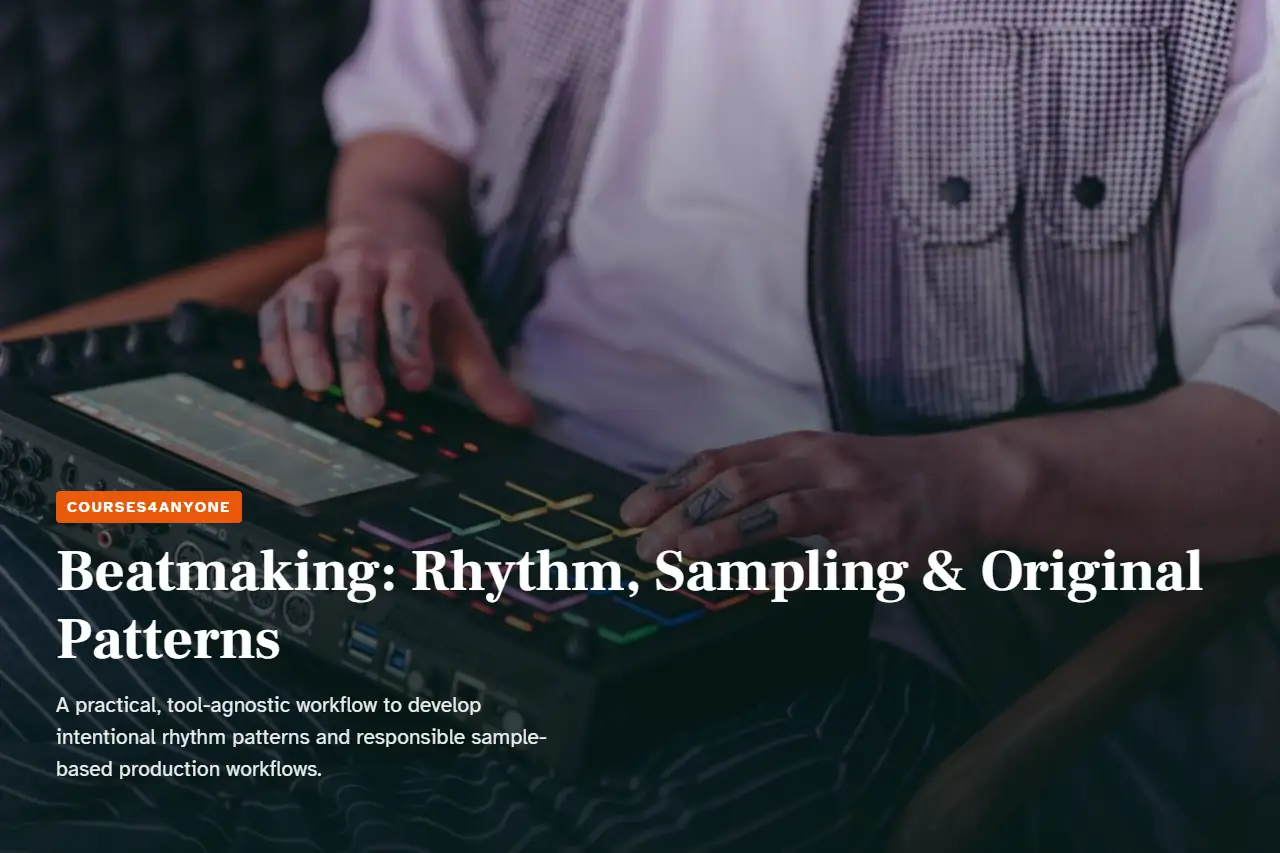 Beatmaking: Rhythm, Sampling & Original Patterns
