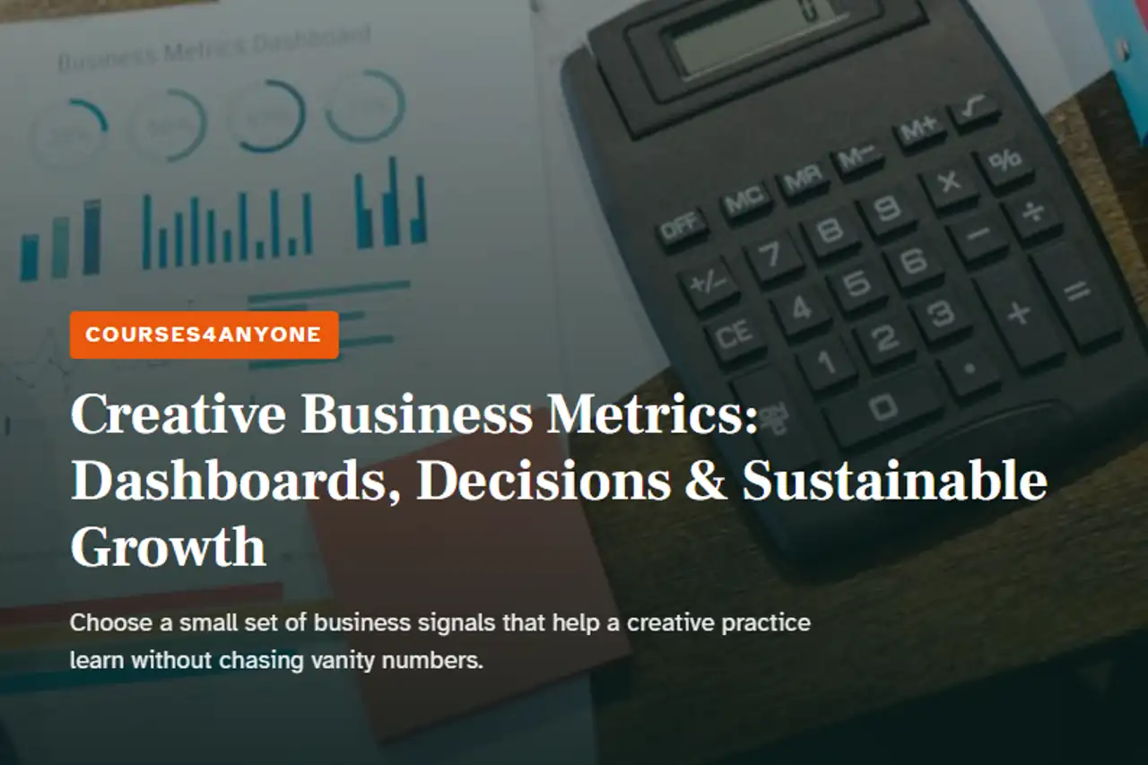 Creative Business Metrics: Dashboards, Decisions & Sustainable Growth
