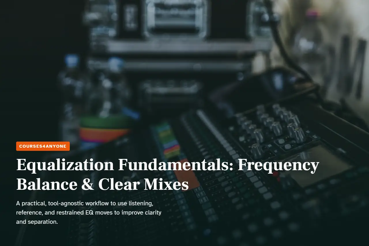Equalization Fundamentals: Frequency Balance & Clear Mixes