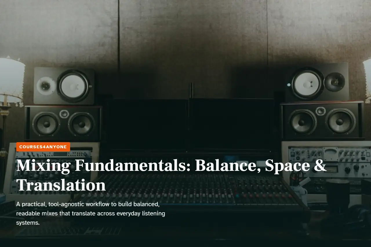 Mixing Fundamentals: Balance, Space & Translation
