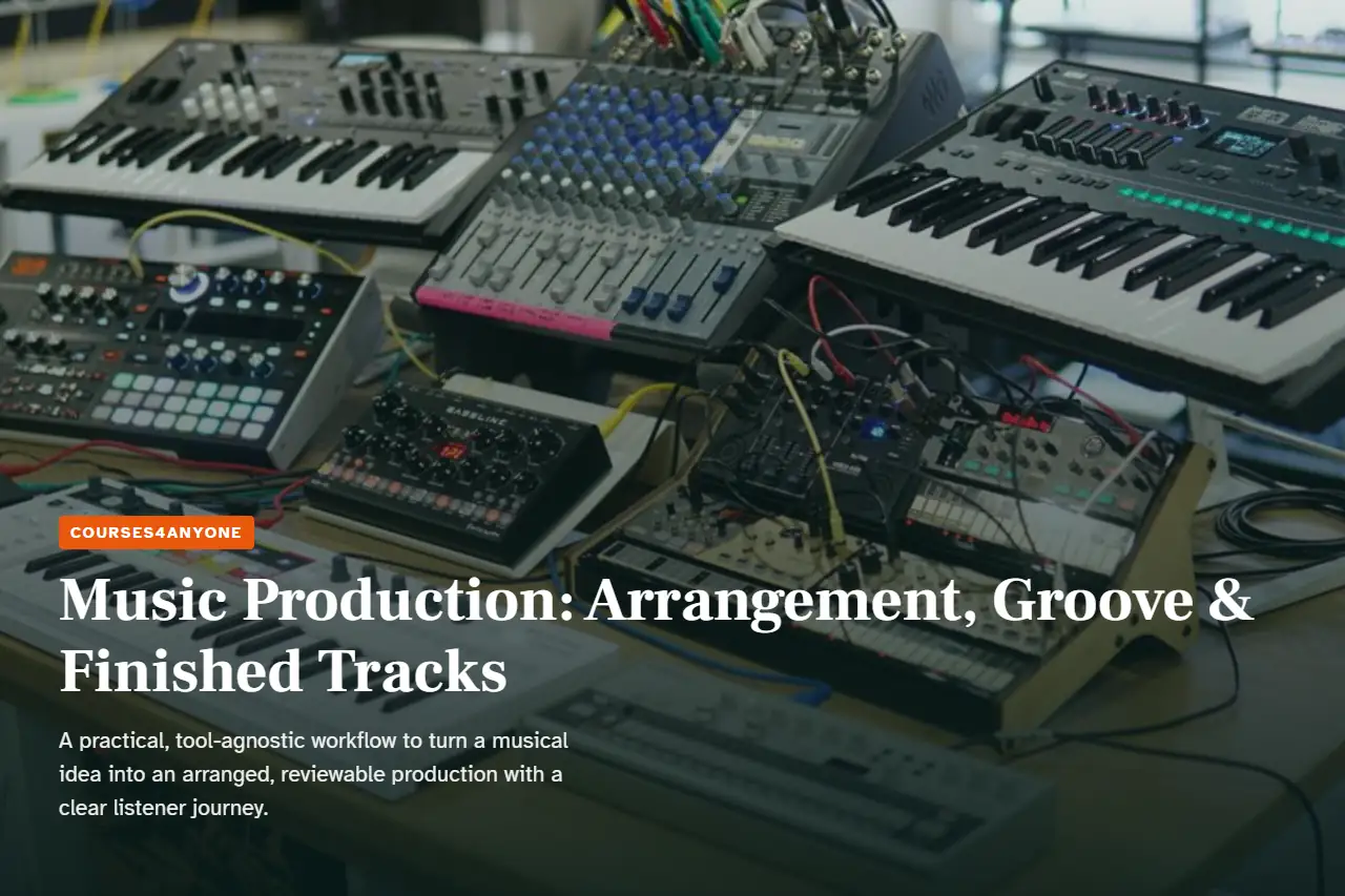Music Production: Arrangement, Groove & Finished Tracks