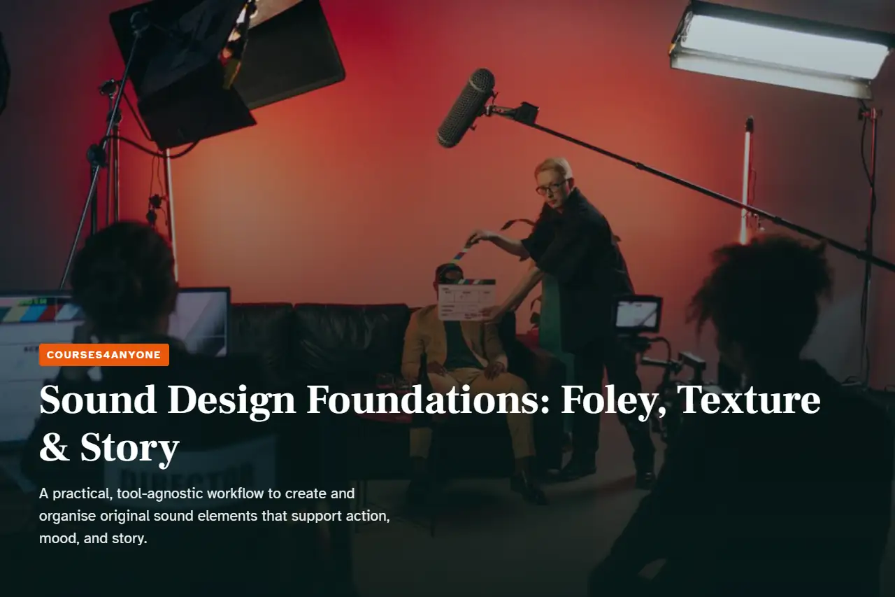 Sound Design Foundations: Foley, Texture & Story